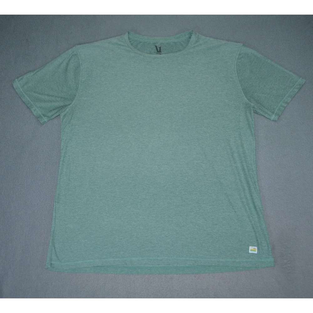 Vuori Strato Tech Tee Short Sleeve Shirt Stretch Performance XL Mens Green